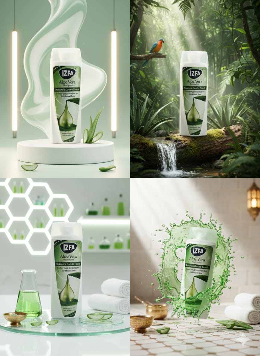 IZFA Aloe Vera Shampoo – Natural Gentle Hair Care 200(ml)