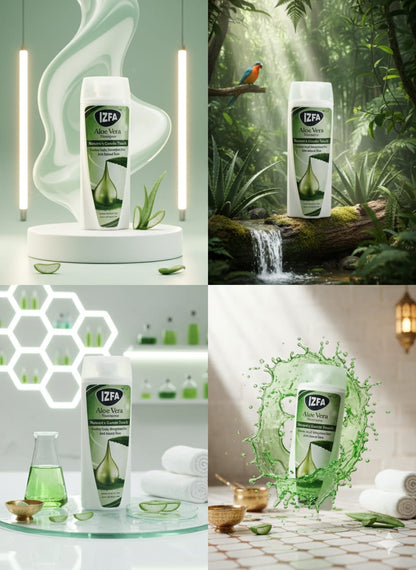IZFA Aloe Vera Shampoo – Natural Gentle Hair Care 200(ml)