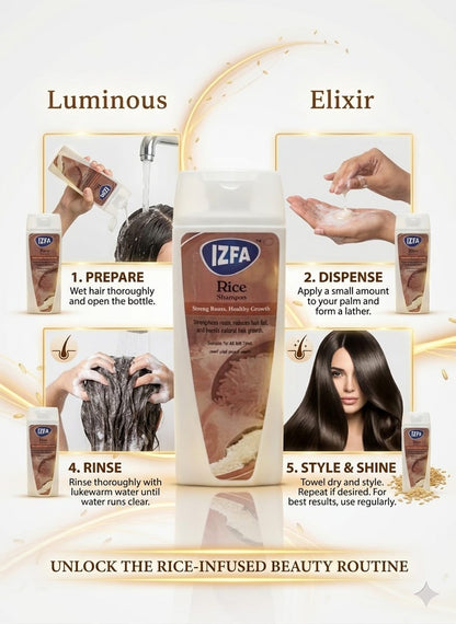 IZFA Rice Shampoo — Strong Roots, Healthy Growth 200(ml)