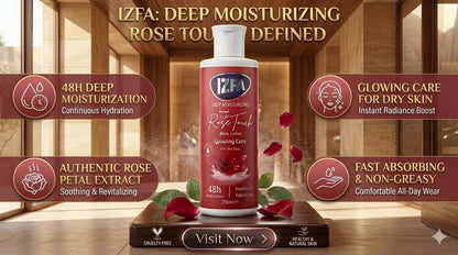 IZFA Rose Touch Deep Moisturizing Body Lotion – 48H Glowing Care for Dry Skin